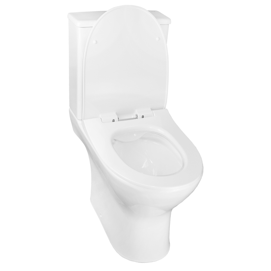 Azario Mist унитаз напольный безободковый, быстросъемное сиденье микролифт AZ-45