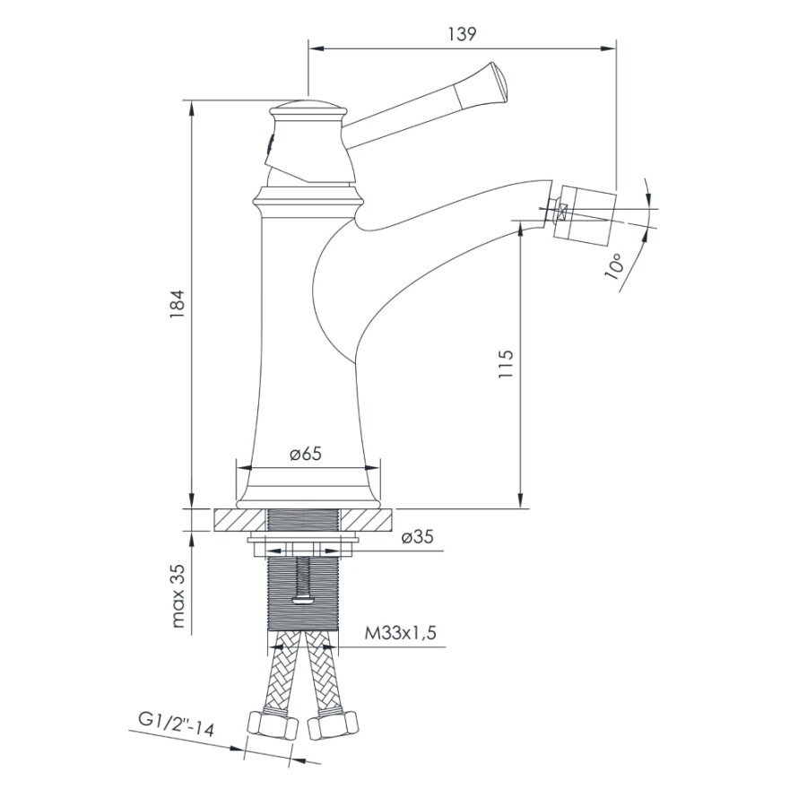 Imprese Podzima Ledove ZMK01170107 смеситель для биде