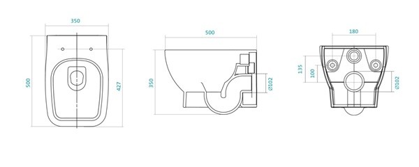 Santek Нео 1.WH50.1.572 унитаз подвесной + инсталляция