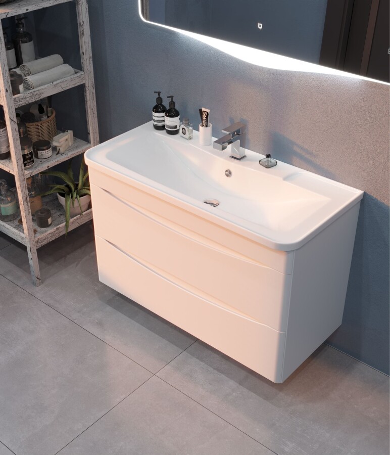 Mirsant Bravo 100 тумба с раковиной Adel УТ000087271