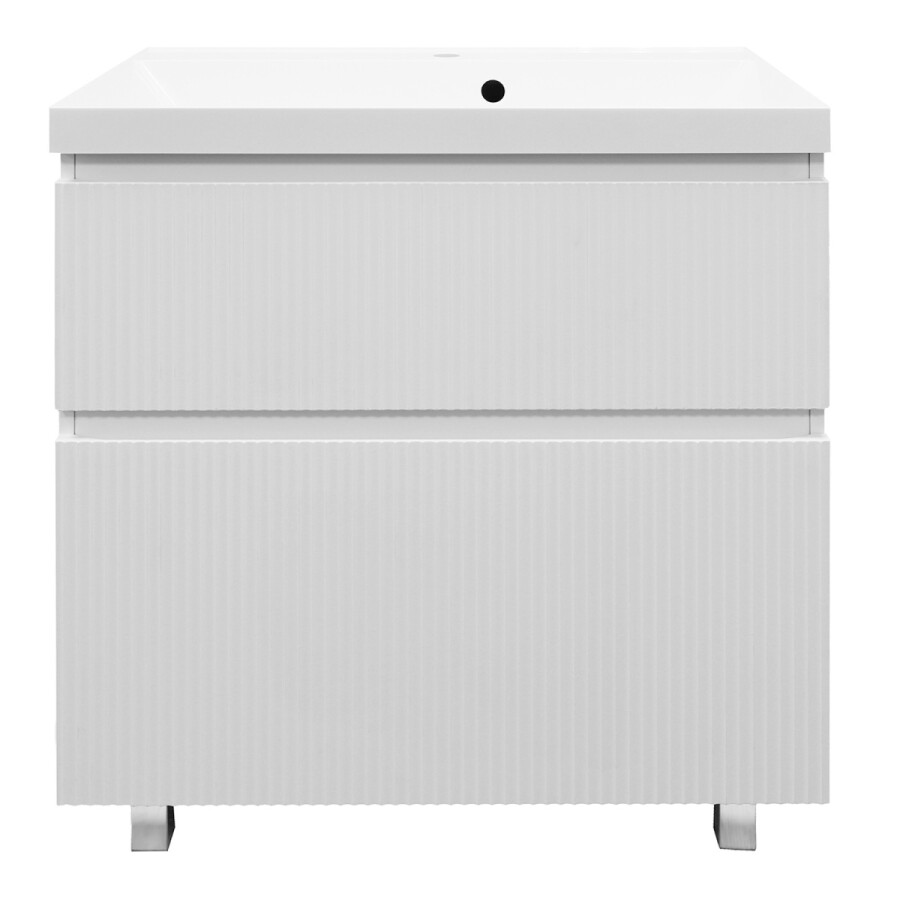 Комплект Azario Тумба Viola 80/2Н напольная БЕЛЫЙ МАТОВЫЙ под раковину Астория 80 CS00097140