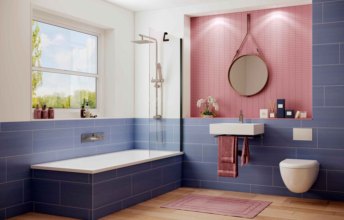Шторка для ванны Ambassador Bath Screens 16041206 (70х140) черный,стекло прозрачное,неподвижное,1 место