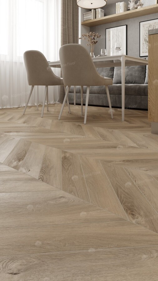 Alpine Floor Chevron LVT Кварцвиниловая плитка Дуб Синистра ECO 20-6AB 555х127х2.5 mm