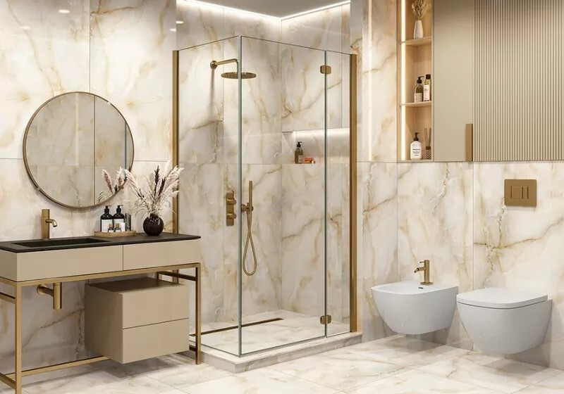 Керамогранит 6060MOS21P LCM Moonstone Gold Полированный 600 x 600 x 8 мм.