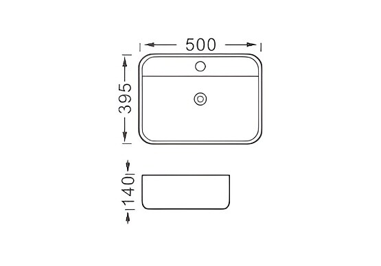 Aquatek Вега раковина накладная 50 см AQ5506-MW