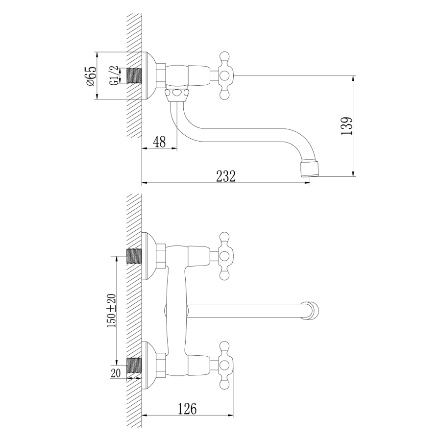 Lemark Standard смеситель для раковины LM2111C