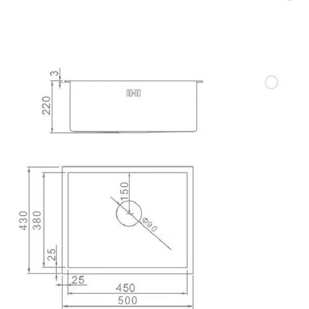 Мойка для кухни из нержавеющей стали Gerhans K35043B