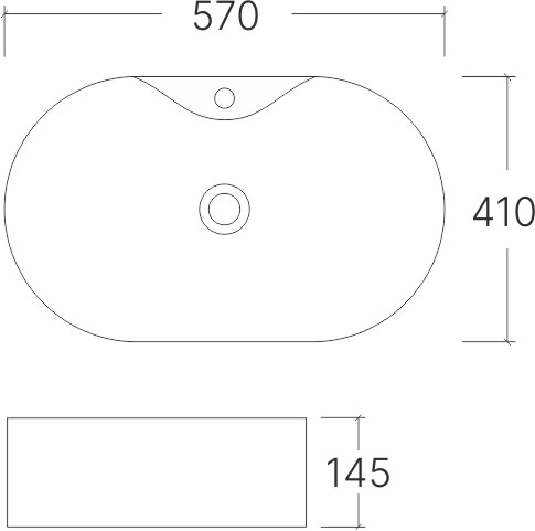 EvaGold раковина накладная белая A483