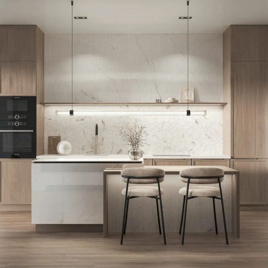 Керамический гранит Декор Kerama Marazzi Прованс Марсель наборный Белый матовый обрезной 31,5x34,2x0,9 KMD2HID022GR