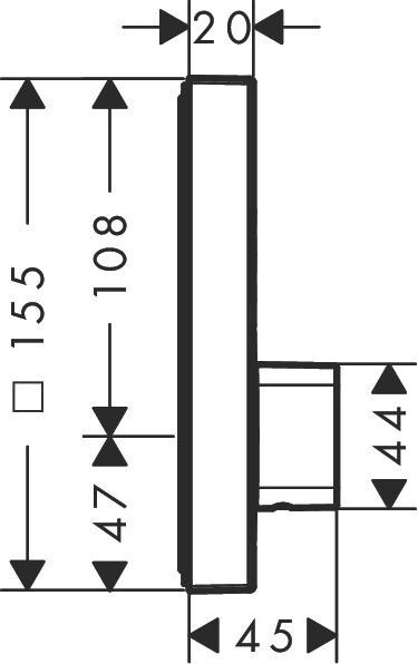 Hansgrohe 15768000S Set HG ShowerSelect смеситель для душа (15768000+01800180) Хром