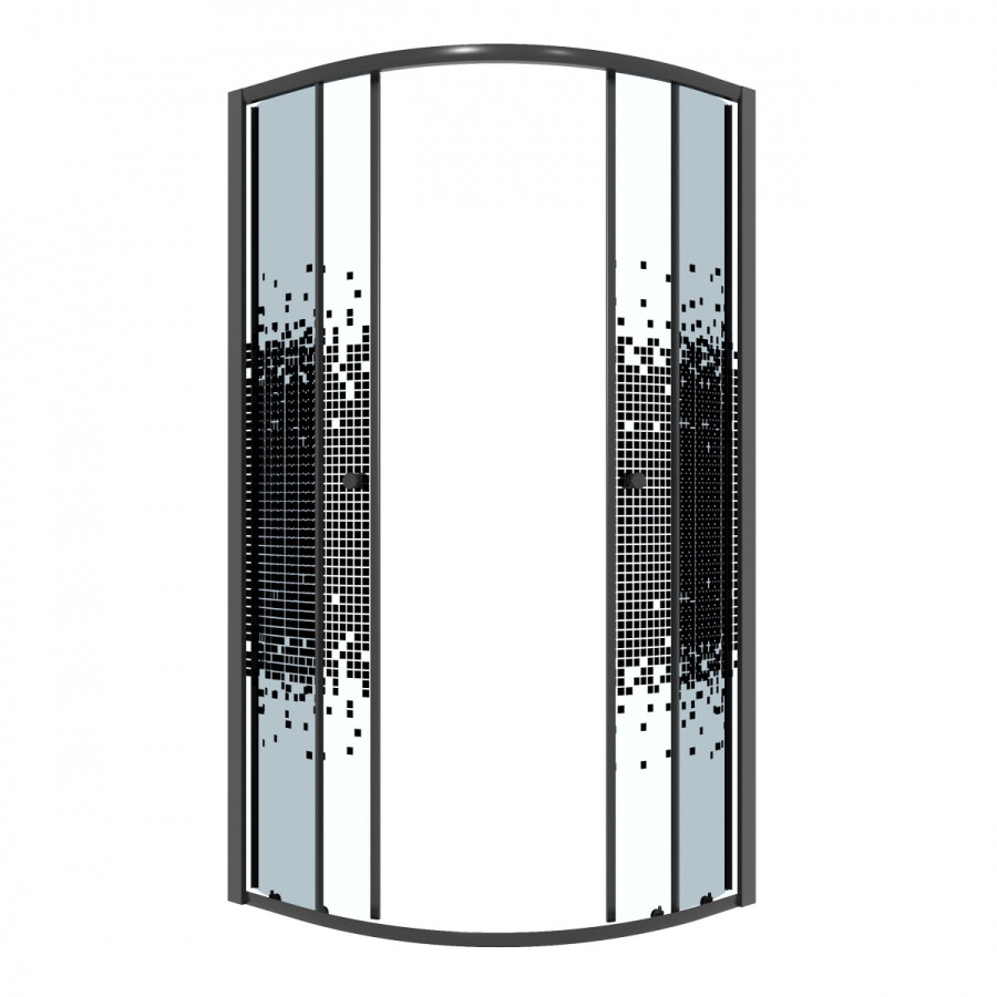 Душевой уголок 90x90 Niagara Eco NG-1007-14BLACK