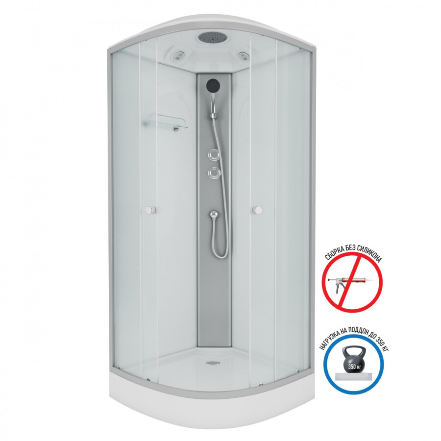 Niagara Eco Душевая кабина 90x90 Тропический душ E90/13/MT