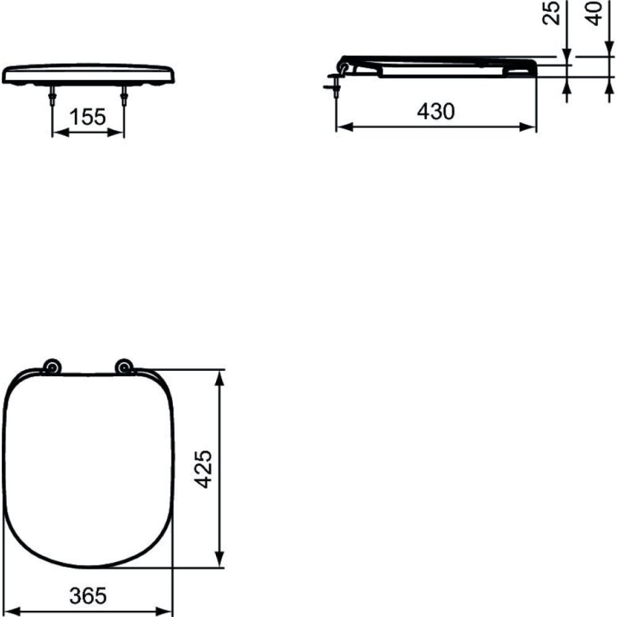 Ideal Standard Tempo сиденье для унитаза T679301