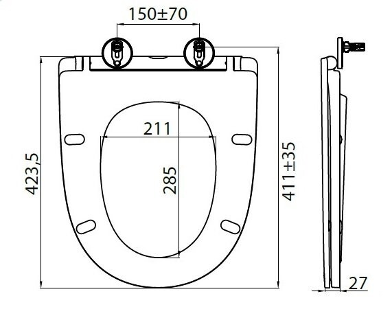 BelBagno Lounge унитаз-компакт белый BB045CPR