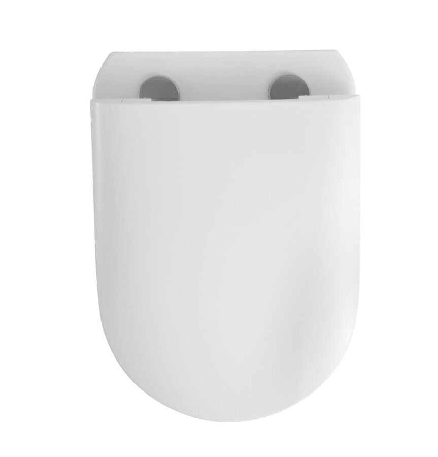 Унитаз подвесной Boheme Flow Белый глянец c крышкой, Торнадо 969-SET-W