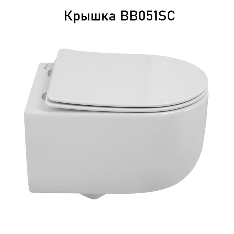 Унитаз подвесной безободковый со смывом TORNADO BelBagno SOFT-TOR BB084CH-TOR