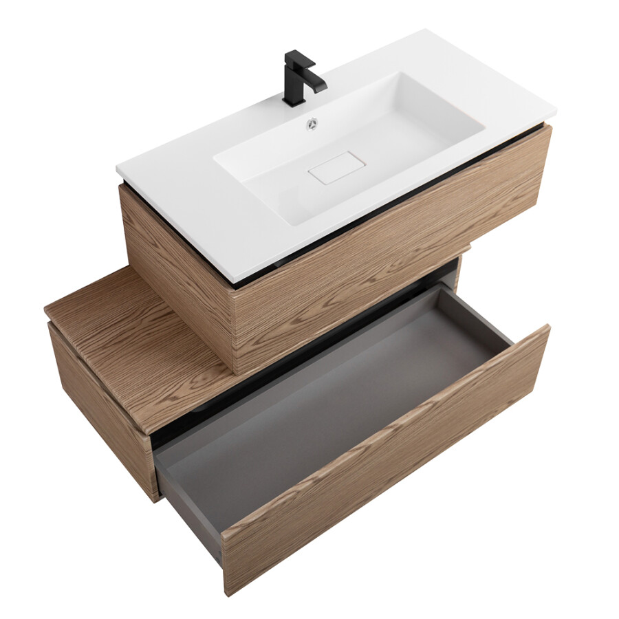 CEZARES SLIDER-1000-1C-PI-RT-P Тумба нижняя с одним выкатным ящиком 800x480x315