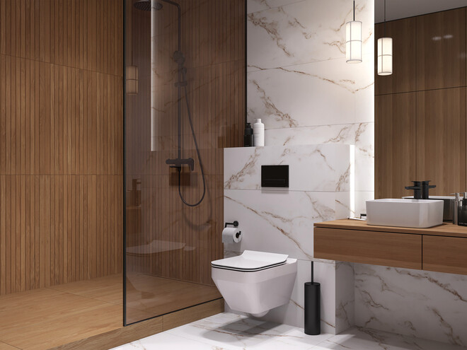 Керамогранит Cersanit Sherbrooke многоцветный ректификат рельеф 44,8x89,8 A17701