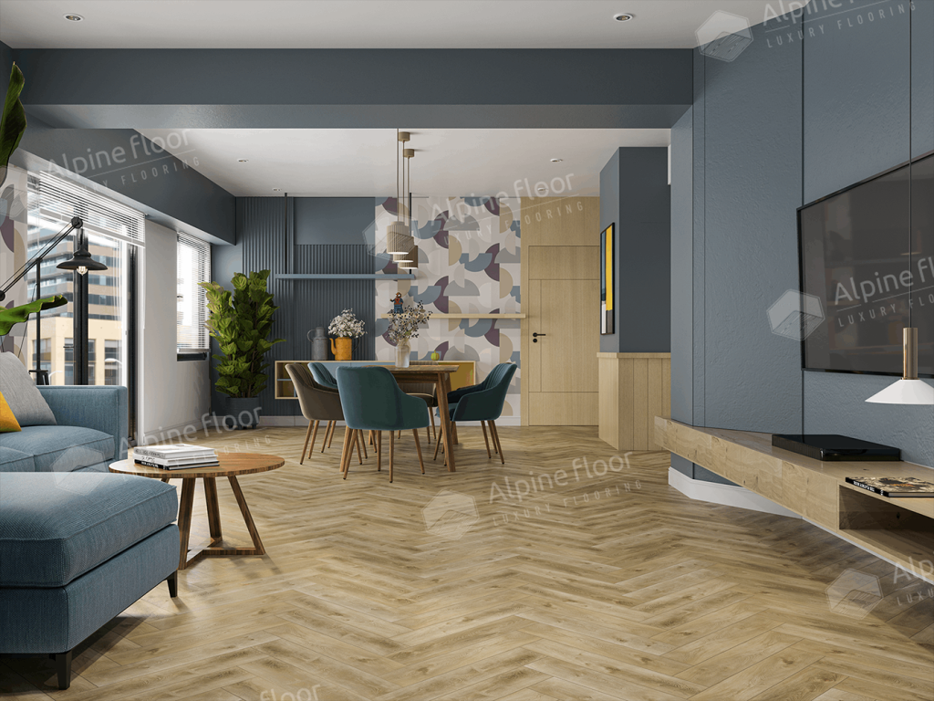 Alpine Floor Parquet Light SPC ламинат Дуб Кастор ECO 13-34AB-R 600 х 125 х 4мм