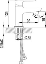 Lemark Basis смеситель для раковины LM3606C