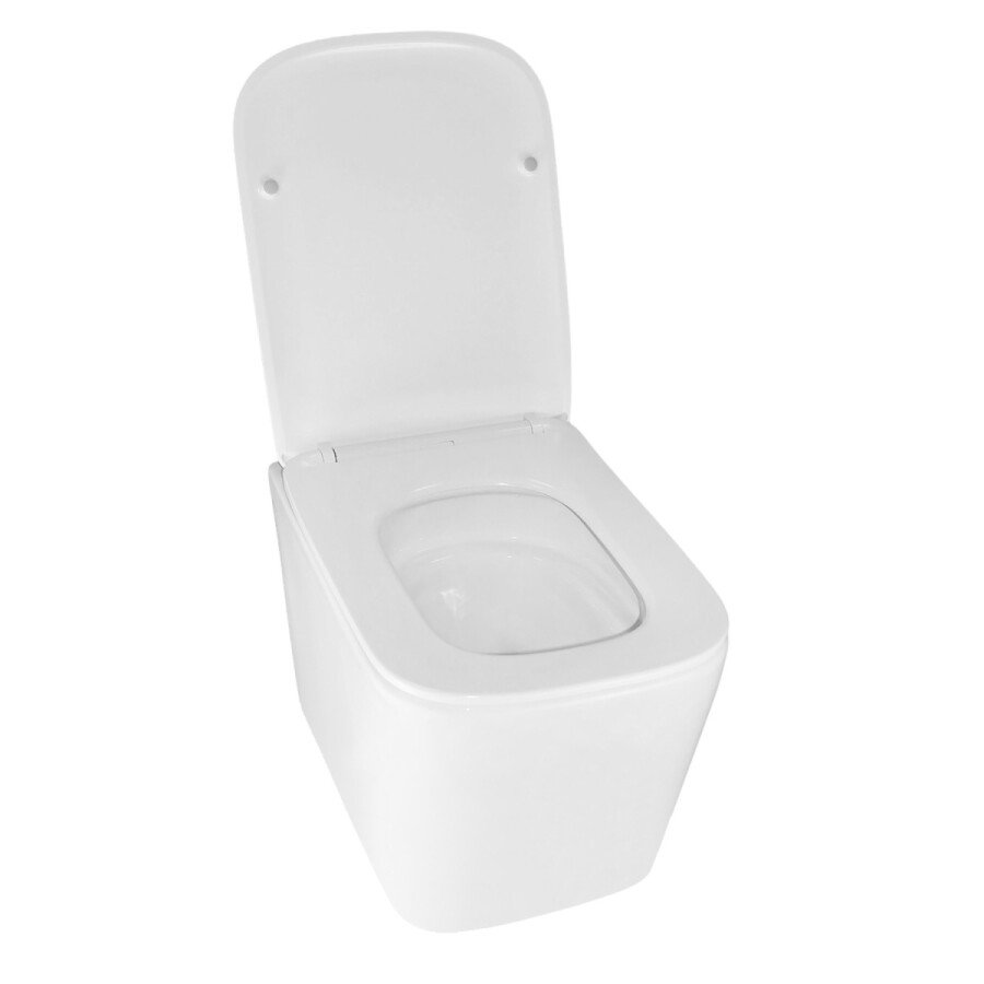 Унитаз подвесной Azario Cascad M 490x345x325 безободковый, система смыва "Скрытое Торнадо", с быстросъемным сиденьем микролифт AZ-10002