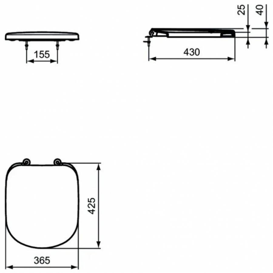 Ideal Standard Tempo сиденье для унитаза T679201