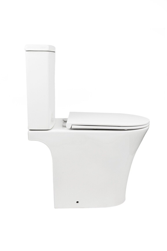 Aqua Nero STAR Унитаз-компакт безободковый, 642*378*830 мм,с сиденьем микролифт (soft close) дюропласт AN-007A