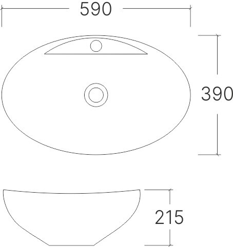 EvaGold раковина накладная белая 5229