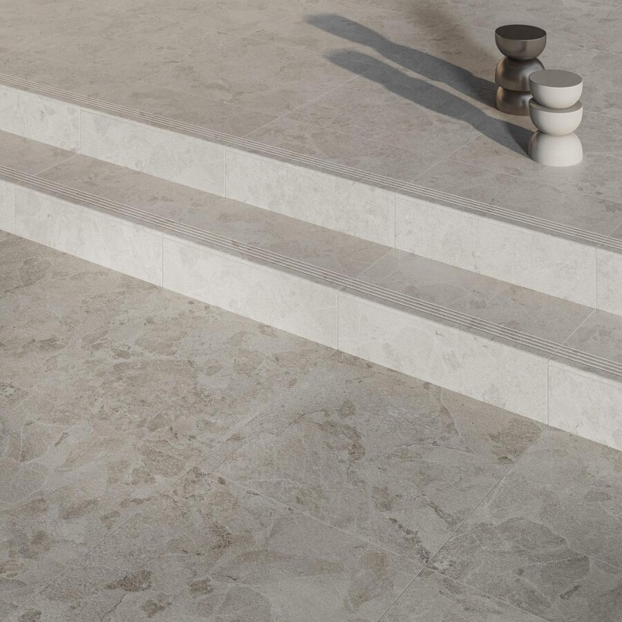 Керамический гранит Kerama Marazzi Прованс Сплит серый светлый матовый обрезной 60x60x0,8 KM6060G1231R8