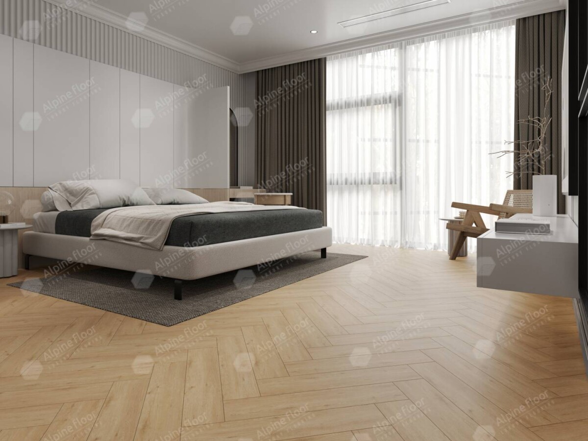 Alpine Floor Parquet Light SPC ламинат Дуб Лесат ECO 13-26AB-R 600 х 125 х 4мм