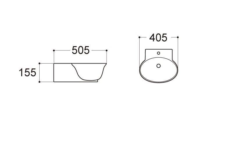 Aquatek Классик раковина подвесная 50,5 см AQ5040-00