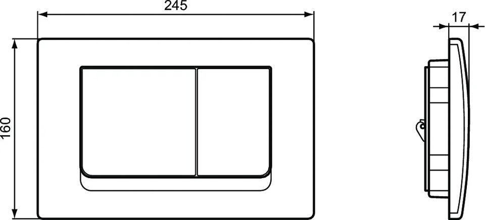 Ideal Standard T387201 комплект T007901 Tesi подвесной унитаз + T352701 Tesi тонкое сидение + R020467 инсталляция PROSYS