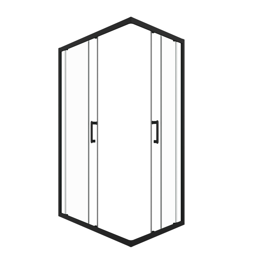 Triton-Pro Душевая ширма Fix 120×80 черная Щ0000067442