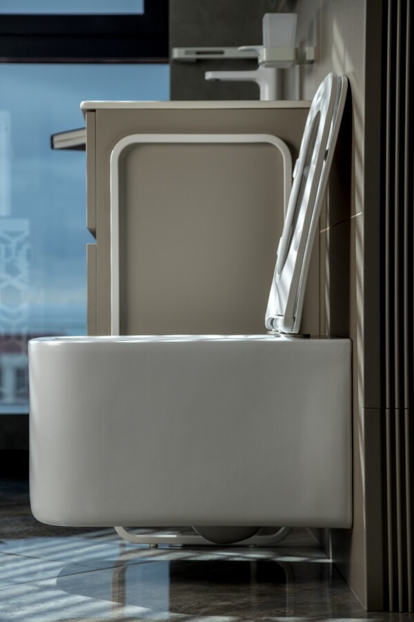 Унитаз подвесной Boheme Mane Белый матовый c крышкой 970-SET-MW