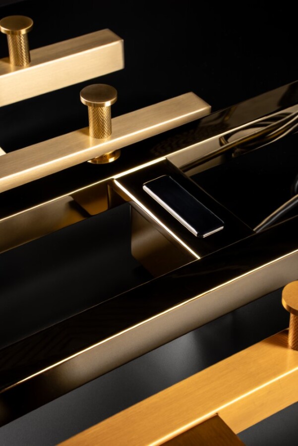 Полотенцесушитель электрический 170W Boheme Duo Gold 728-G