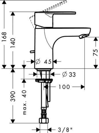 Hansgrohe Talis E2 31612000 смеситель для раковины хром