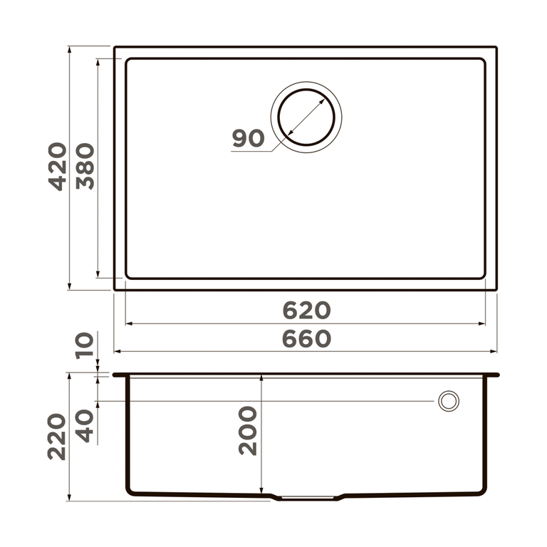 Omoikiri TEDORI 66-U мойка кухонная ваниль 4993973