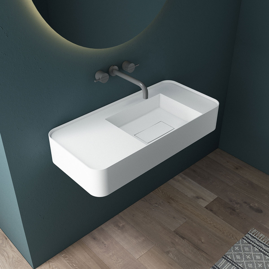 Vincea Solid Surface раковина 80х40 см подвесная VWB-6S480MW