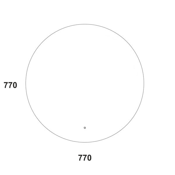 Зеркальное полотно Azario Плаза D770 подогрев LED00002246