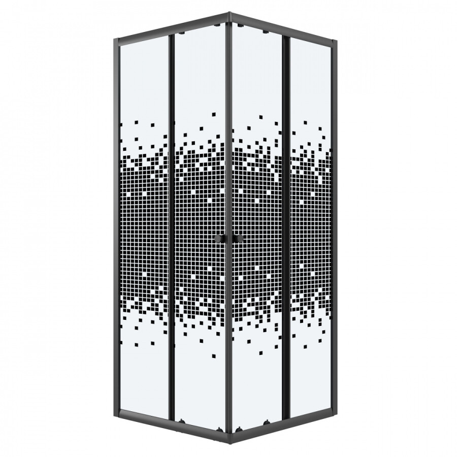 Душевой уголок 80x80 Niagara Eco NG-1008-14QBLACK
