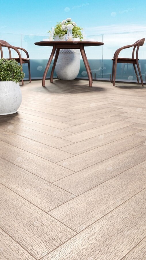Alpine Floor Parqet LVT Кварцвиниловая плитка Макадамия ECO 16-10 590 х 118 х 2.5 mm