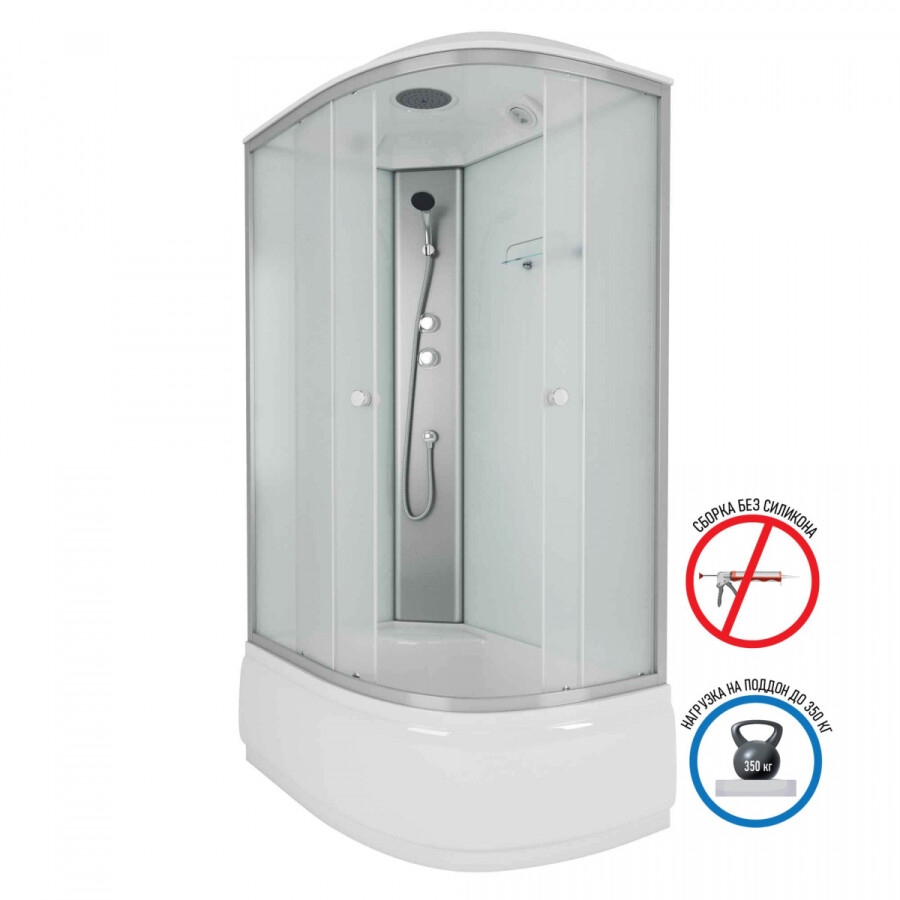 Niagara Eco Душевая кабина 120x80 Левая Тропический душ E120/80/40L/MT