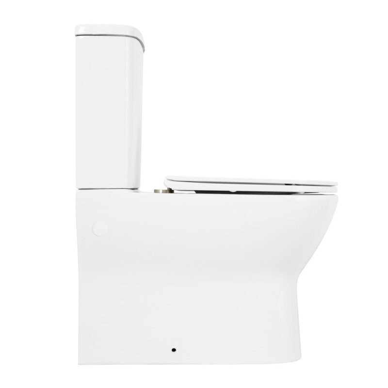 Унитаз-компакт безободковый с сиденьем BelBagno ENERGIA BB8134CPR/SC BB8134T
