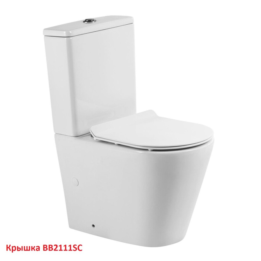 Унитаз-компакт безободковый BelBagno FLAY-TOR BB2149CP-TOR BB2149T
