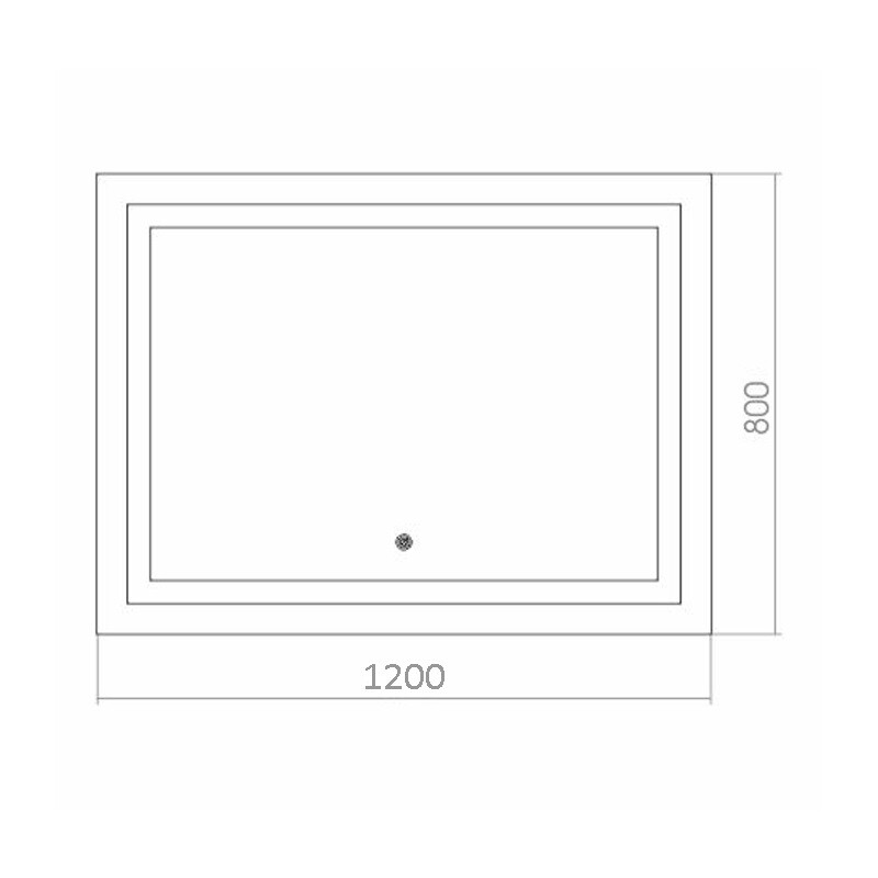 Azario Ливия зеркало 120х80 c подсветкой и диммером, сенсорный выключатель ФР-1758