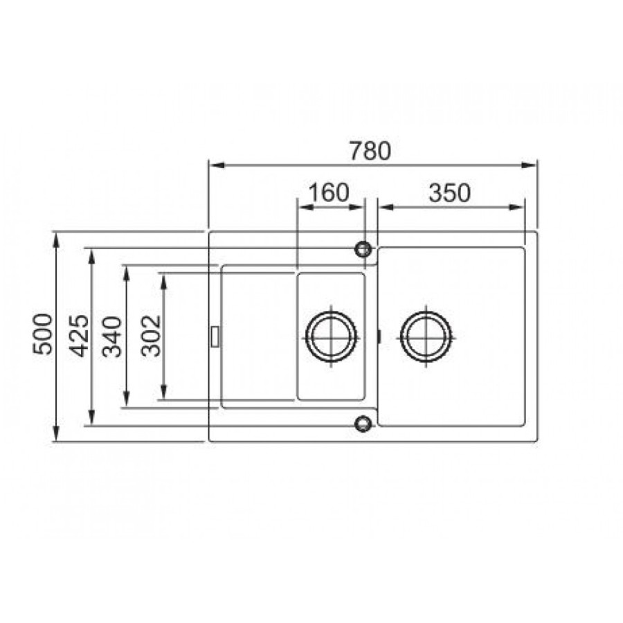 Franke MRG 651-78 кухонная мойка fragranite+ белый 78 x 50 см