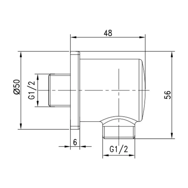 Lemark подключение для душевого шланга LM5983CW