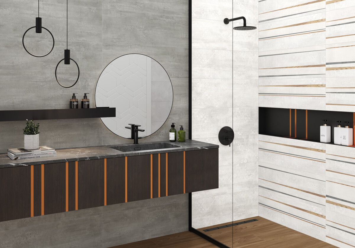 Alma Ceramica Dakar Керамическая плитка настенная 300 x 900 x 8.5 TWU3090DKR14R