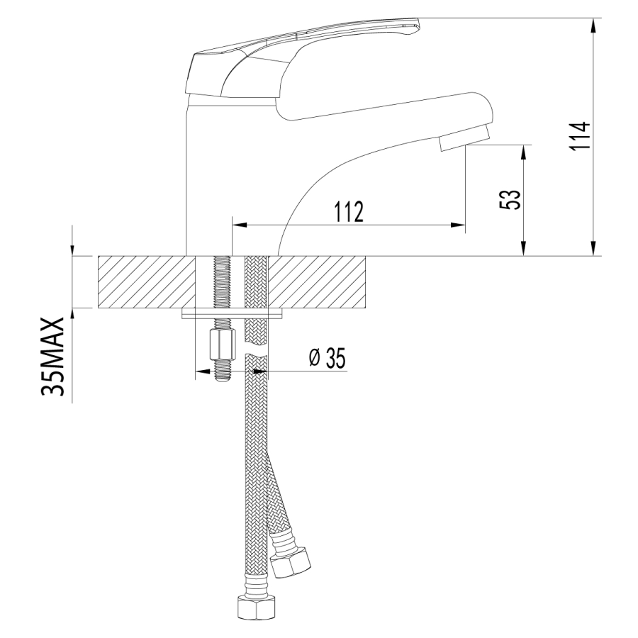 Lemark Omega смеситель для раковины LM3106C