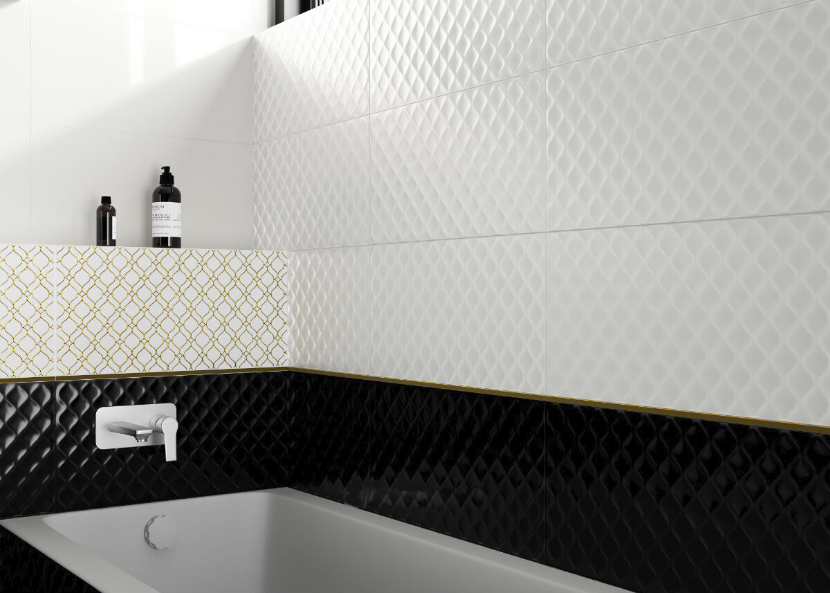 Настенная вставка Cersanit Deco золотистый 29,8x59,8 DE2L381